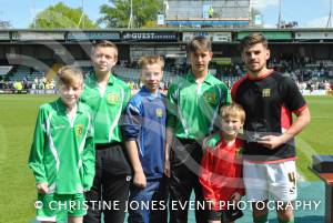 Yeovil Town FC player awards - May 2014: Joe Edwards receives the Yeovil Town Community Sports Trust's winner award. Photo 10