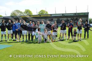 Yeovil Town FC player awards - May 2014: On the pitch for the end of season player presentations. Photo 12