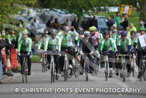 Back From Boro - Arriving Home May 2014: Charity cyclists arrive back at Yeovil Town FC after a 334-mile cycle ride from Middlesbrough. Photo 9