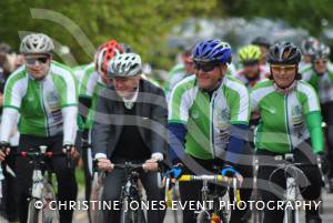 Back From Boro - Arriving Home May 2014: Charity cyclists arrive back at Yeovil Town FC after a 334-mile cycle ride from Middlesbrough. Photo 13