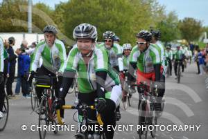 Back From Boro - Arriving Home May 2014: Charity cyclists arrive back at Yeovil Town FC after a 334-mile cycle ride from Middlesbrough. Photo 22
