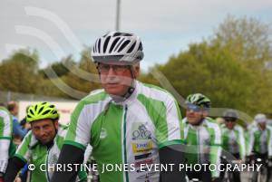 Back From Boro - Arriving Home May 2014: Charity cyclists arrive back at Yeovil Town FC after a 334-mile cycle ride from Middlesbrough. Photo 29