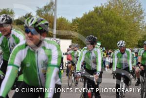 Back From Boro - Arriving Home May 2014: Charity cyclists arrive back at Yeovil Town FC after a 334-mile cycle ride from Middlesbrough. Photo 30