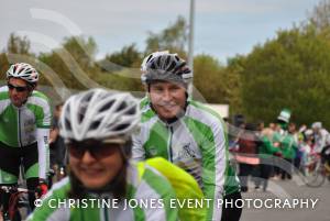 Back From Boro - Arriving Home May 2014: Charity cyclists arrive back at Yeovil Town FC after a 334-mile cycle ride from Middlesbrough. Photo 35