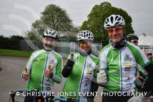 Back From Boro - The Cyclists May 2014: The cyclists back at Huish Park after their 334-mile charity ride from Middlesbrough. Photo 7