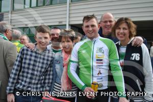 Back From Boro - The Cyclists May 2014: The cyclists back at Huish Park after their 334-mile charity ride from Middlesbrough. Photo 12