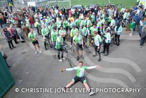 Back From Boro - The Cyclists May 2014: The cyclists back at Huish Park after their 334-mile charity ride from Middlesbrough. Photo 18