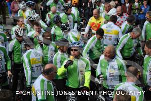 Back From Boro - The Cyclists May 2014: The cyclists back at Huish Park after their 334-mile charity ride from Middlesbrough. Photo 22