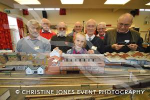 Members of Chard and District Modellers Club with their display.