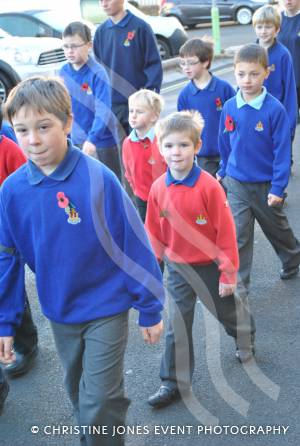 Members of Yeovil Boys Brigade on parade for Remembrance Day on November 11, 2012.