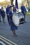 Beating the drum for the 1st Yeovil Boys Brigade band at Remembrance Day on November 11, 2012.