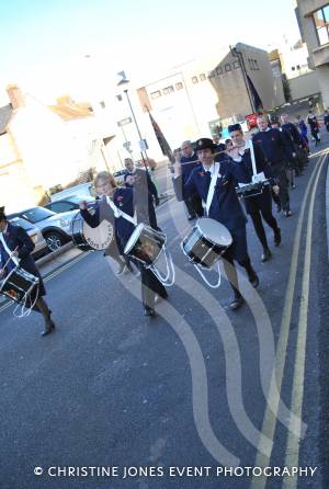 Members of the 1st Yeovil Boys Brigade band at Remembrance Day on November 11, 2012.