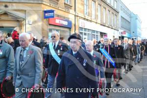 Veterans on the march at Remembrance Day Parade in Yeovil on November 11, 2012. Photo 15.