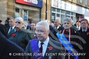 Veterans on the march at Remembrance Day Parade in Yeovil on November 11, 2012. Photo 16.