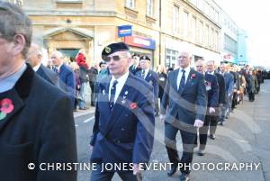 Veterans on the march at Remembrance Day Parade in Yeovil on November 11, 2012. Photo 18.