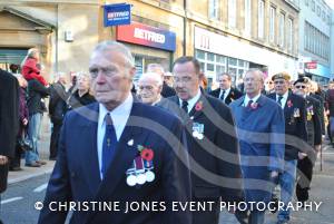 Veterans on the march at Remembrance Day Parade in Yeovil on November 11, 2012. Photo 19.