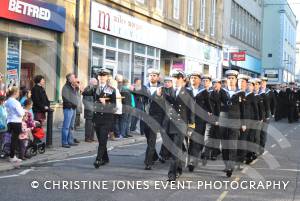 On the march at the Remembrance Day Parade in Yeovil on November 11, 2012. Photo 4.
