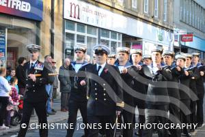 On the march at the Remembrance Day Parade in Yeovil on November 11, 2012. Photo 5.