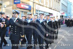 On the march at the Remembrance Day Parade in Yeovil on November 11, 2012. Photo 6.