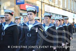 On the march at the Remembrance Day Parade in Yeovil on November 11, 2012. Photo 7.