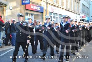 On the march at the Remembrance Day Parade in Yeovil on November 11, 2012. Photo 9.