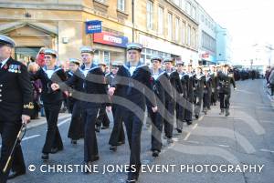 On the march at the Remembrance Day Parade in Yeovil on November 11, 2012. Photo10.