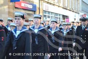 On the march at the Remembrance Day Parade in Yeovil on November 11, 2012. Photo 12.