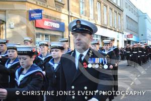 On the march at the Remembrance Day Parade in Yeovil on November 11, 2012. Photo 13.