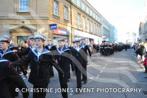 On the march at the Remembrance Day Parade in Yeovil on November 11, 2012. Photo 14.