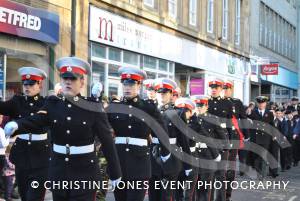 On the march at the Remembrance Day Parade in Yeovil on November 11, 2012. Photo 16.