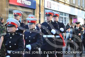 On the march at the Remembrance Day Parade in Yeovil on November 11, 2012. Photo 18.