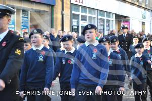 On the march at the Remembrance Day Parade in Yeovil on November 11, 2012. Photo 20.