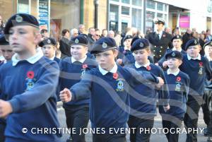 On the march at the Remembrance Day Parade in Yeovil on November 11, 2012. Photo 21.