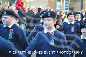 On the march at the Remembrance Day Parade in Yeovil on November 11, 2012. Photo 23.