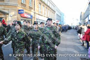On the march at the Remembrance Day Parade in Yeovil on November 11, 2012. Photo 27.