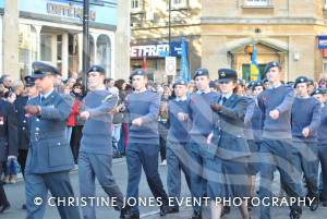 On the march at the Remembrance Day Parade in Yeovil on November 11, 2012. Photo 33.