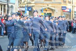 On the march at the Remembrance Day Parade in Yeovil on November 11, 2012. Photo 34.