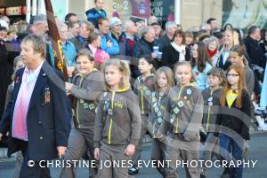 On the march at the Remembrance Day Parade in Yeovil on November 11, 2012. Photo 39.
