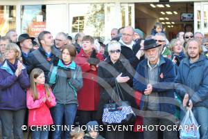 Crowds come out for the Remembrance Day parade and service in Yeovil on November 11, 2012. Photo 7.