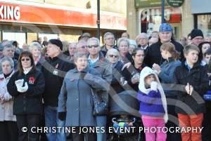 Crowds come out for the Remembrance Day parade and service in Yeovil on November 11, 2012. Photo 8.