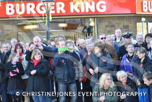 Crowds come out for the Remembrance Day parade and service in Yeovil on November 11, 2012. Photo 10