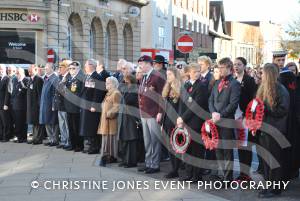 Wreath-laying at the war memorial in The Borough of Yeovil on November 11, 2012. Photo 1