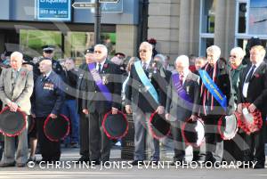 Wreath-laying at the war memorial in The Borough of Yeovil on November 11, 2012. Photo 5