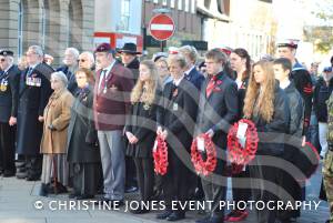 Wreath-laying at the war memorial in The Borough of Yeovil on November 11, 2012. Photo 8