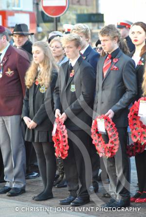 Wreath-laying at the war memorial in The Borough of Yeovil on November 11, 2012. Photo 10