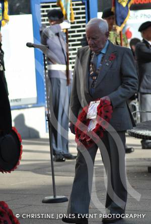 Wreath-laying at the war memorial in The Borough of Yeovil on November 11, 2012. Photo 14