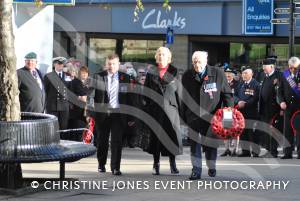 Wreath-laying at the war memorial in The Borough of Yeovil on November 11, 2012. Photo 15