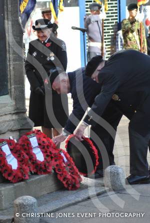 Wreath-laying at the war memorial in The Borough of Yeovil on November 11, 2012. Photo 18
