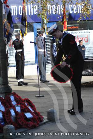Wreath-laying at the war memorial in The Borough of Yeovil on November 11, 2012. Photo 20