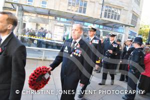 Dignitaries arrive at the war memorial in The Borough of Yeovil on November 11, 2012. Photo 27